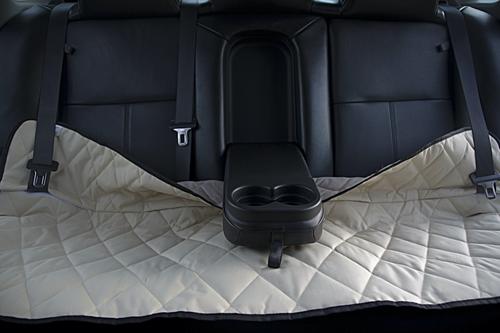 Show full view: Plush Paws Products Waterproof Non-Slip Car Bench Seat Cover, Tan, Regular slide 3 of 5