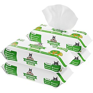Pogi's Pet Supplies Green Tea Leaf Scent Dog, Cat & Small Pet Deodorizing Wipes, 400 count