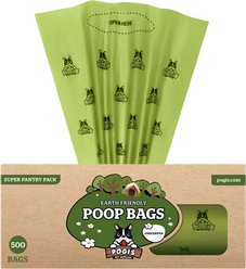 Pogi's Pet Supplies Pantry Pack Poop Bags, Unscented, 500 count