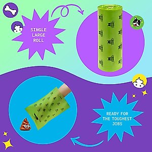 Pogi's Pet Supplies Pantry Pack Poop Bags, Unscented, 500 count