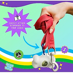 Pogi's Pet Supplies Poop Bag Dispenser + 15 Scented Waste Bags