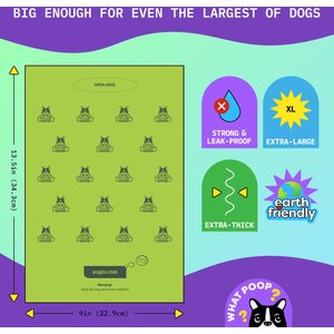 Pogi's Pet Supplies Poop Bag Dispenser + 15 Scented Waste Bags