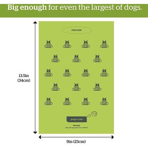 Pogi's Pet Supplies Poop Bag Dispenser + 15 Scented Waste Bags
