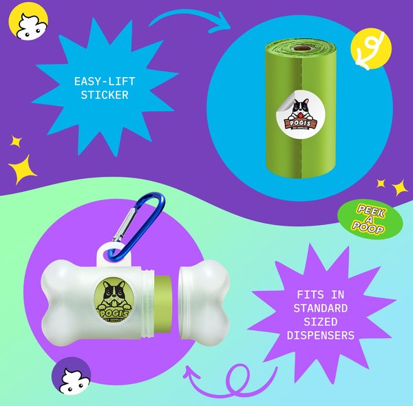 Show full view: Pogi's Pet Supplies Poop Bags, Unscented, 450 count slide 5 of 10