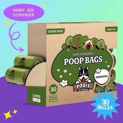 Show full view: Pogi's Pet Supplies Poop Bags, Unscented, 450 count slide 6 of 10