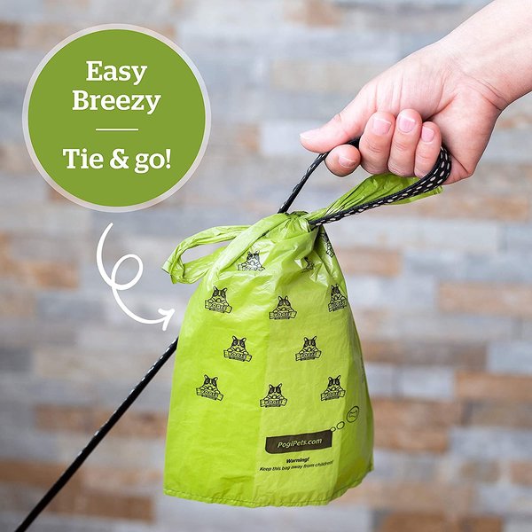 Pogi's Pet Supplies Scented Poop Bags with Easy-Tie Handles