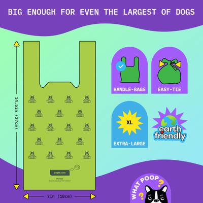 Show full view: Pogi's Pet Supplies Scented Poop Bags with Easy-Tie Handles, 900 count slide 2 of 9