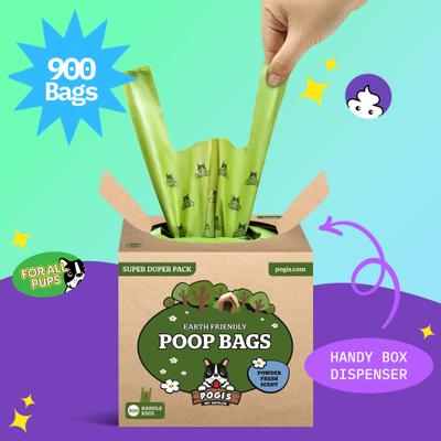 Show full view: Pogi's Pet Supplies Scented Poop Bags with Easy-Tie Handles, 900 count slide 5 of 9