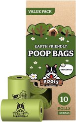 Pogi's Pet Supplies Unscented Poop Bags, 150 count