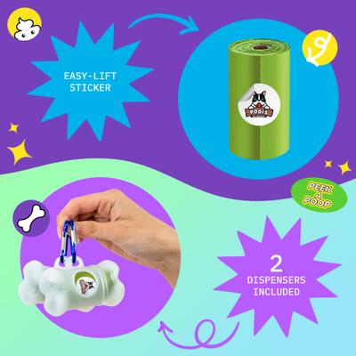 Show full view: Pogi's Pet Supplies Unscented Poop Bags & Dispensers, 750 count slide 5 of 8