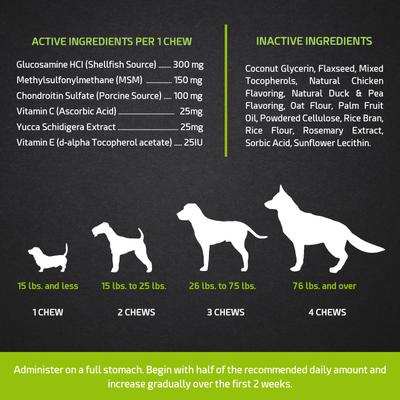 Show full view: PointPet Glucosamine Chondroitin Hip & Joint Dog Supplement, 90 count slide 8 of 13