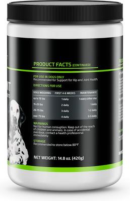 Show full view: PointPet Glucosamine Chondroitin Hip & Joint Dog Supplement, 90 count slide 9 of 13