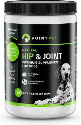 Show full view: PointPet Glucosamine Chondroitin Hip & Joint Dog Supplement, 90 count slide 10 of 13