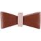 Show in main carousel: PoisePup Bella Rose Leather Dog Bow Tie, Brown/Light Pink, Large slide 1 of 3