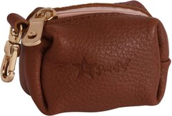 PoisePup Bella Rose Leather Poop Bag Dispenser, Light Pink