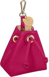 PoisePup Candy Swirl Leash Attachment Dog Treat Bag, Pink