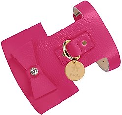 PoisePup Candy Swirl Leather Basic Dog Harness, Pink, X-Small: 15 to 17.5-in chest