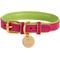 Show in main carousel: PoisePup Candy Swirl Leather Standard Dog Collar, Pink/Green, Large: 15.7 to 18.8-in neck, 0.9-in wide slide 1 of 3