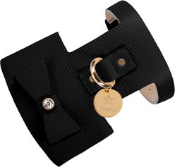 PoisePup Dark Night Leather Basic Dog Harness, Black, Medium: 21.3 to 23.6-in chest