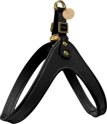 PoisePup Dark Night Leather Step In Dog Harness, Black, Large: 23.6 to 25.6-in chest