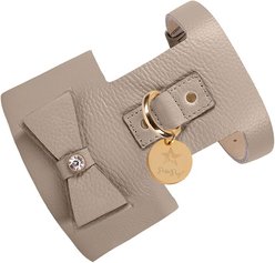 PoisePup Desert Mint Leather Basic Dog Harness, Grey, X-Small: 15 to 17.5-in chest