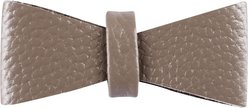 PoisePup Desert Mint Leather Dog Bow Tie, Grey, Small