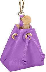 PoisePup Lavish Lavender Leash Attachment Dog Treat Bag, Purple