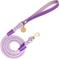 Show in main carousel: PoisePup Lavish Lavender Leather Handle Rope Dog Leash, Purple/Lilac, 5-ft long, 1/2-in wide slide 1 of 4