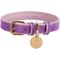 Show in main carousel: PoisePup Lavish Lavender Leather Standard Dog Collar, Purple/Lilac, X-Small: 7.1 to 9.5-in neck, 1/2-in wide slide 1 of 3
