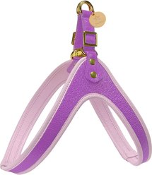 PoisePup Lavish Lavender Leather Step In Dog Harness, Purple, X-Large: 27.5 to 30-in chest