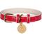 Show in main carousel: PoisePup Melting Hearts Leather Standard Dog Collar, Red/White, Medium: 12.5 to 15.7-in neck, 3/4-in wide slide 1 of 4