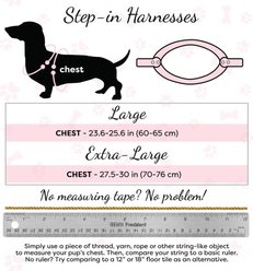 PoisePup Melting Hearts Leather Step In Dog Harness, Red, Large: 23.6 to 25.6-in chest slide 2 of 3