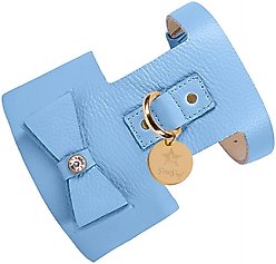 PoisePup Ocean Vibes Leather Basic Dog Harness, Blue, Medium: 21.3 to 23.6-in chest slide 1 of 3