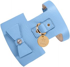 PoisePup Ocean Vibes Leather Basic Dog Harness, Blue, X-Small: 15 to 17.5-in chest