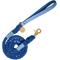 Show in main carousel: PoisePup Ocean Vibes Leather Handle Rope Dog Leash, Blue, 5-ft long, 1/2-in wide slide 1 of 3