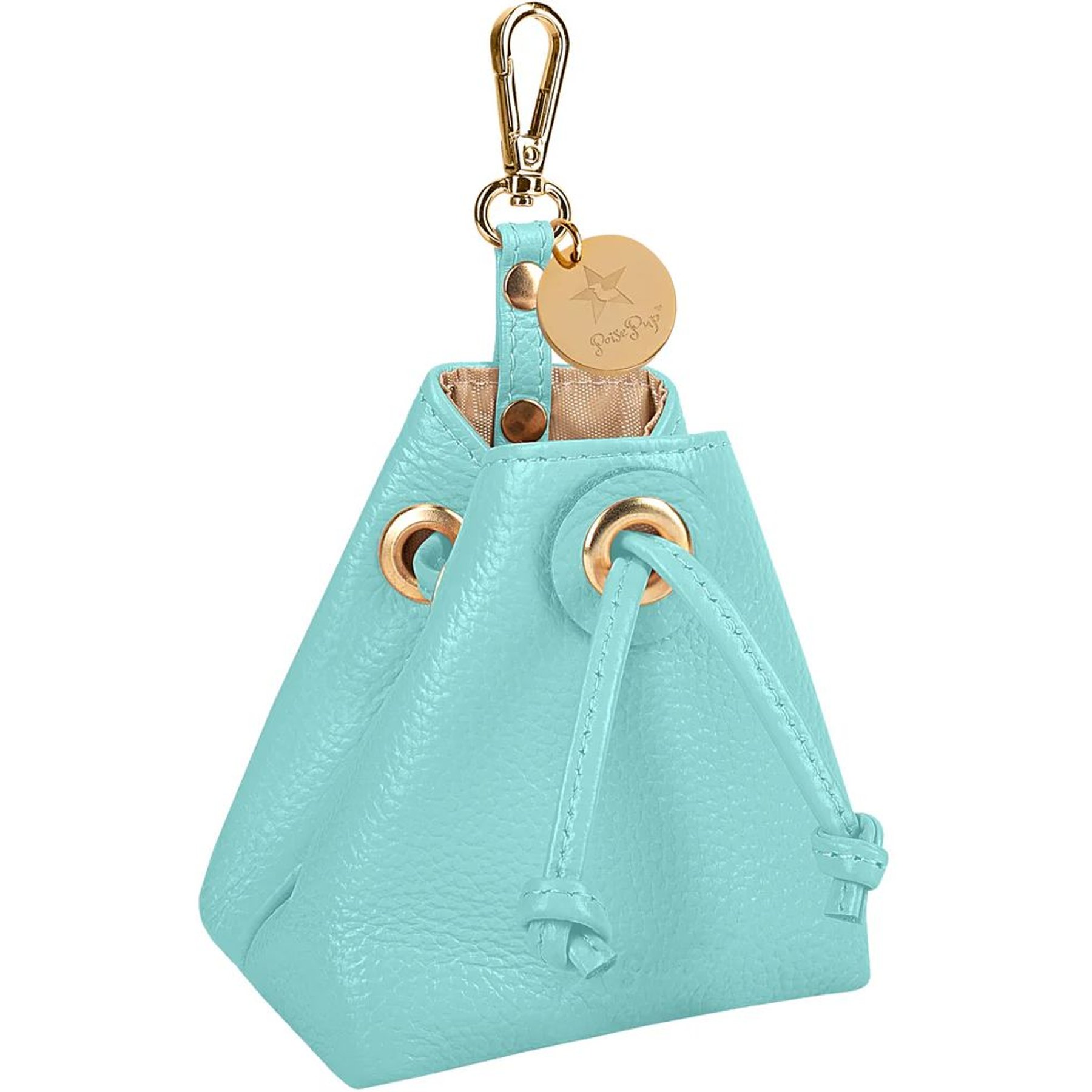 PoisePup Sunshine Babe Leash Attachment Dog Treat Bag, Light Blue