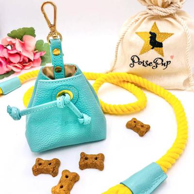 Show full view: PoisePup Sunshine Babe Leash Attachment Dog Treat Bag, Light Blue slide 2 of 3