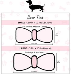 PoisePup Sunshine Babe Leather Dog Bow Tie, Light Blue/Yellow, Large slide 2 of 3