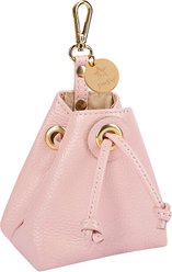 PoisePup Sweetest Thing Leash Attachment Dog Treat Bag, Light Pink