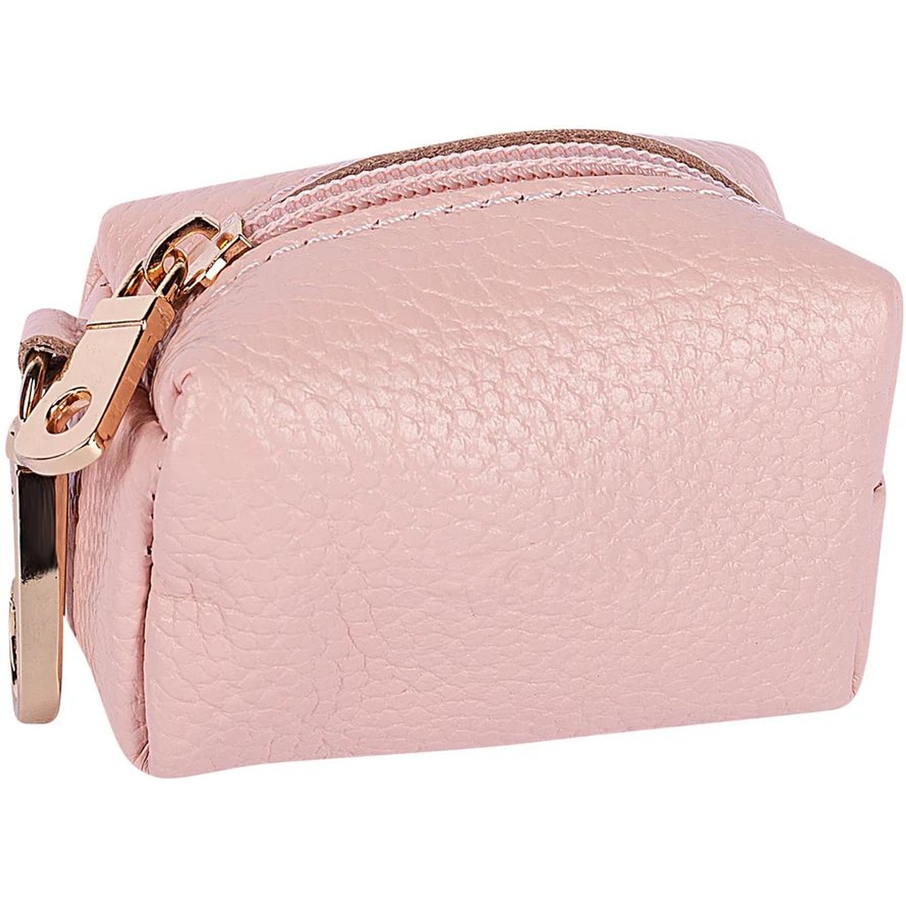 PoisePup Sweetest Thing Leather Poop Bag Dispenser, Light Pink