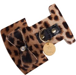 PoisePup Wildest One Leather Basic Dog Harness, Leopard, X-Small: 15 to 17.5-in chest