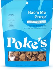 Poke's Bac'n Me Crazy Soft & Chewy Dog Treats, 8-oz bag