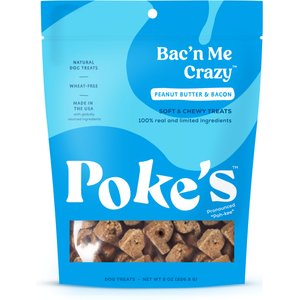 Poke's Bac'n Me Crazy Soft & Chewy Dog Treats, 8-oz bag