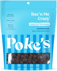 Poke's Bac'n Me Crazy Training Bites Dog Treats, 6-oz bag