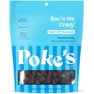 Poke's Bac'n Me Crazy Training Bites Dog Treats, 6-oz bag