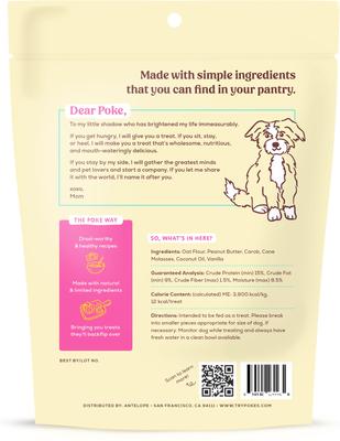 Show full view: Poke's Birthday Cake Biscuit Crunchy Dog Treats, 8-oz bag slide 3 of 8