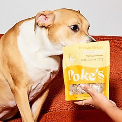 Poke's Chicken Liver Freeze-Dried Dog Treats, 3-oz bag slide 2 of 7