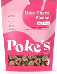 Poke's More Cheez Please Soft & Chewy Dog Treats, 8-oz bag