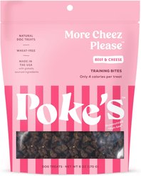 Poke's More Cheez Please Training Bites Dog Treats, 6-oz bag