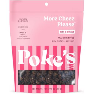 Poke's More Cheez Please Training Bites Dog Treats, 6-oz bag